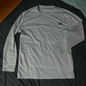 original DICKIES men’s medium grey single-pocket long sleeve shirt